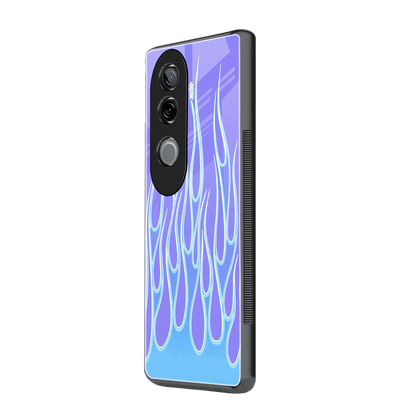 Flames Blue vivo v40e mobile cover | shockproof glass phone case