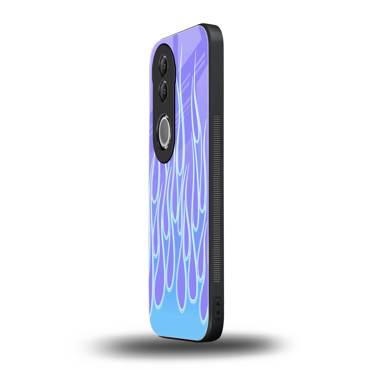Flames Blue vivo v50 mobile cover | shockproof glass phone case