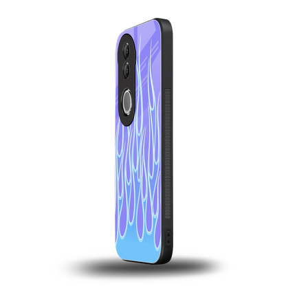 Flames Blue vivo v50 mobile cover | shockproof glass phone case