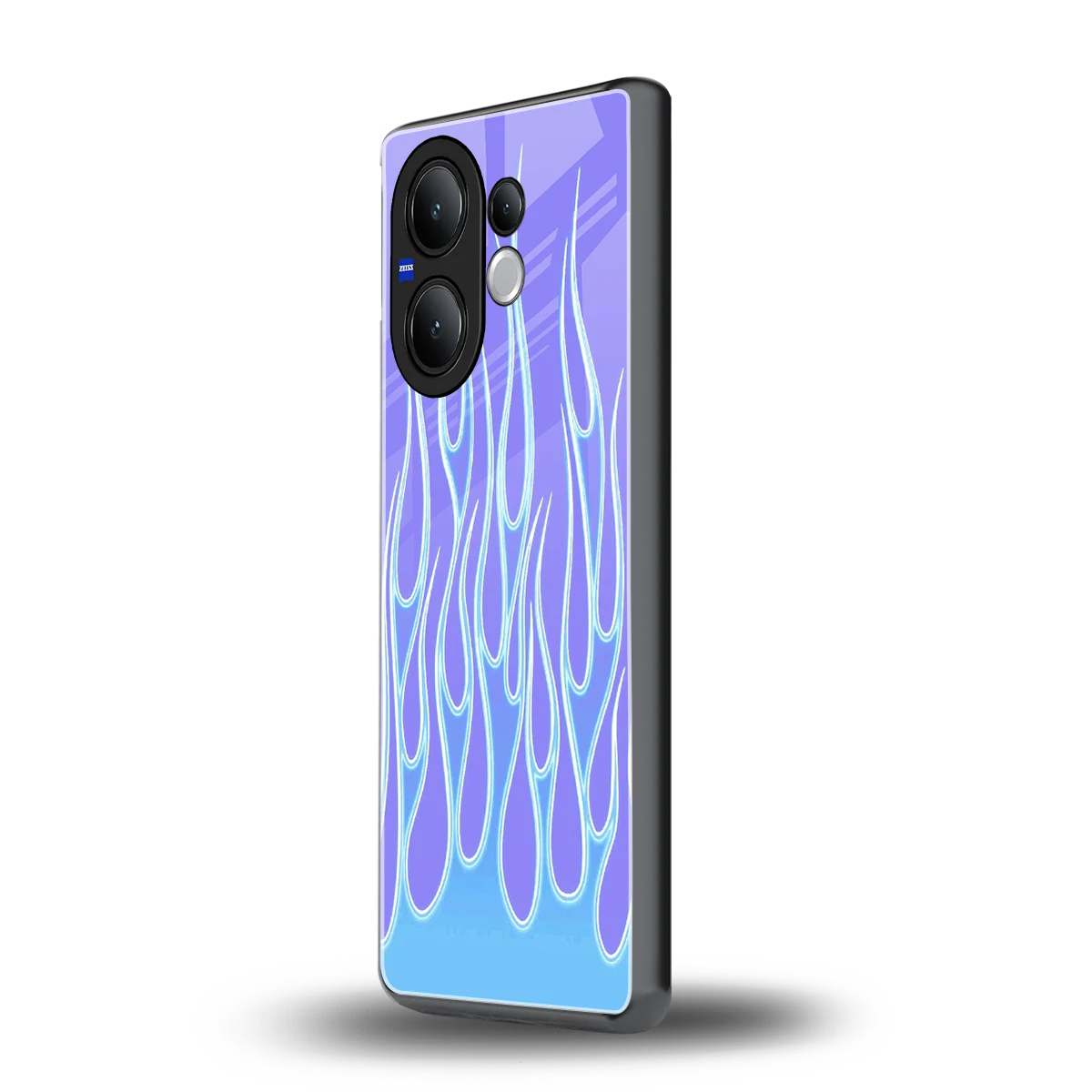 Flames Blue vivo v60 mobile cover | shockproof glass phone case