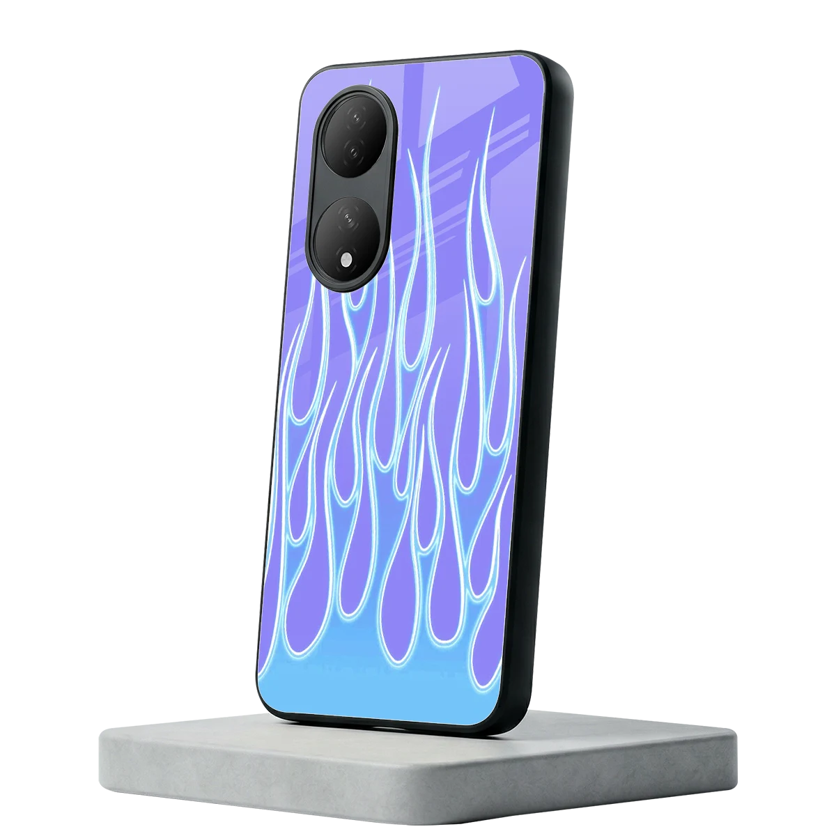 Flames Blue Vivo-y100 mobile cover | shockproof glass phone case