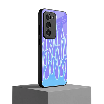 Flames Blue redmi 15 5g mobile cover | shockproof glass phone case