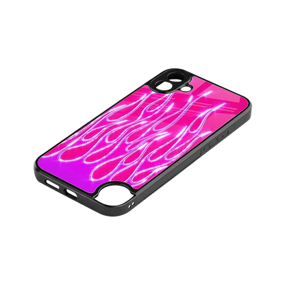 Flames Hot Pink stylish phone case for cmf nothing phone 1 | glossy glass and slim fit