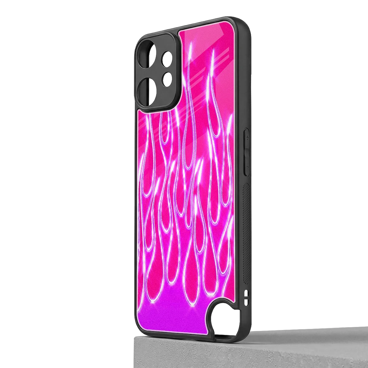 Flames Hot Pink cmf nothing phone 2 pro mobile cover | shockproof glass phone case