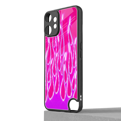 Flames Hot Pink cmf nothing phone 2 pro mobile cover | shockproof glass phone case