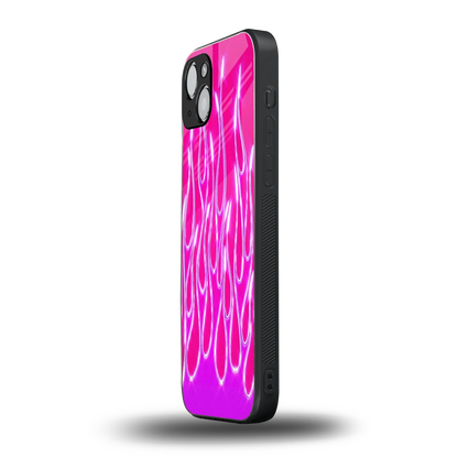 Flames Hot Pink iphone 14 mobile cover | shockproof glass phone case