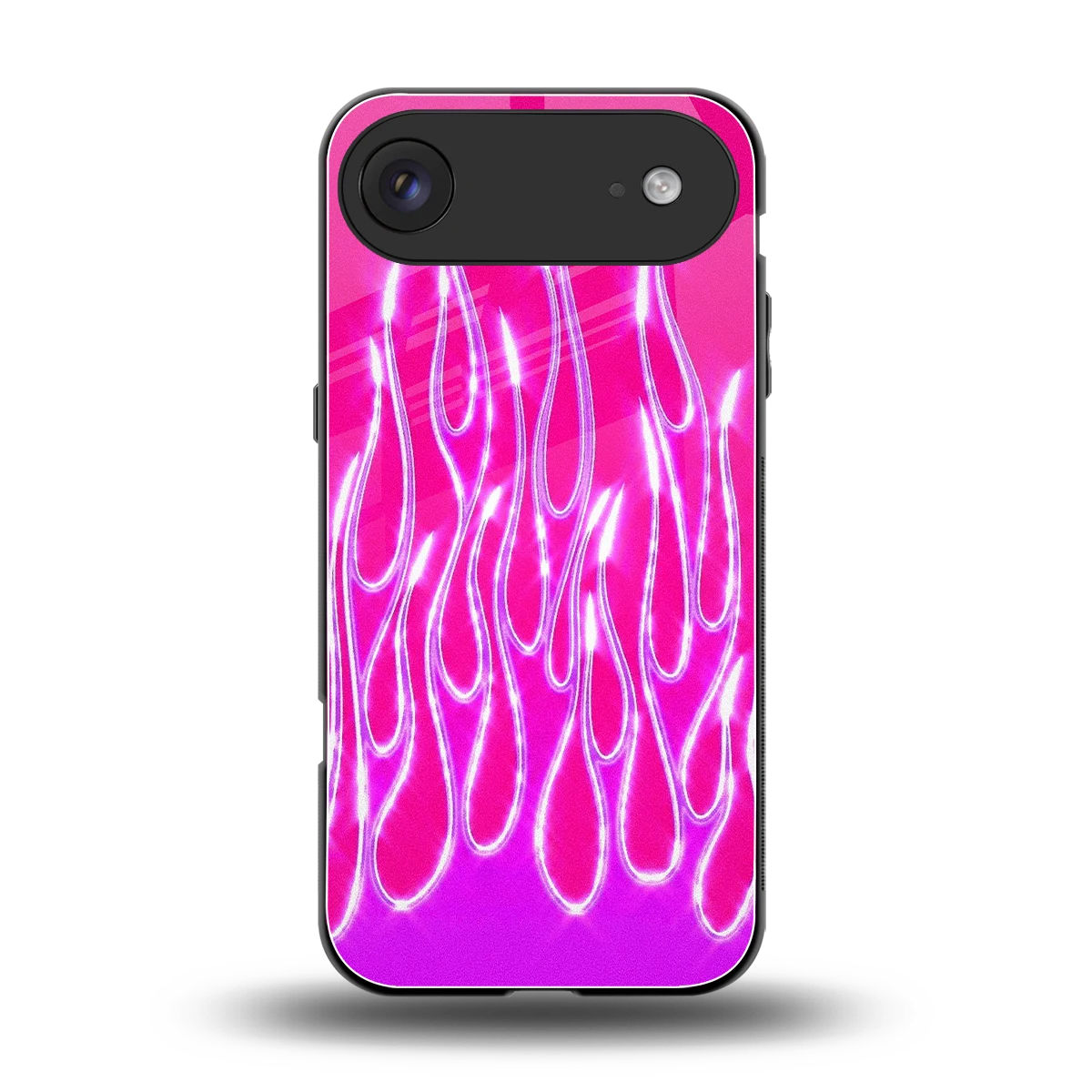 Flames Hot Pink back phone cover | glass case for iphone air