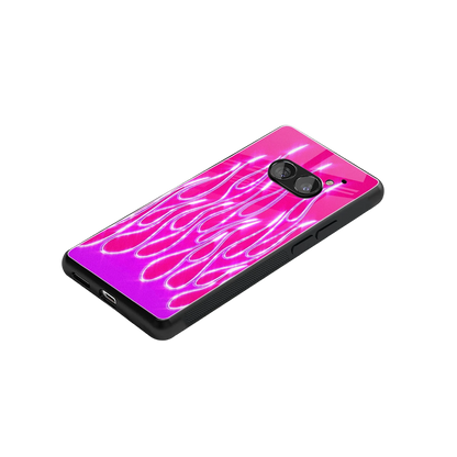 Flames Hot Pink stylish phone case for nothing phone 2a | glossy glass and slim fit