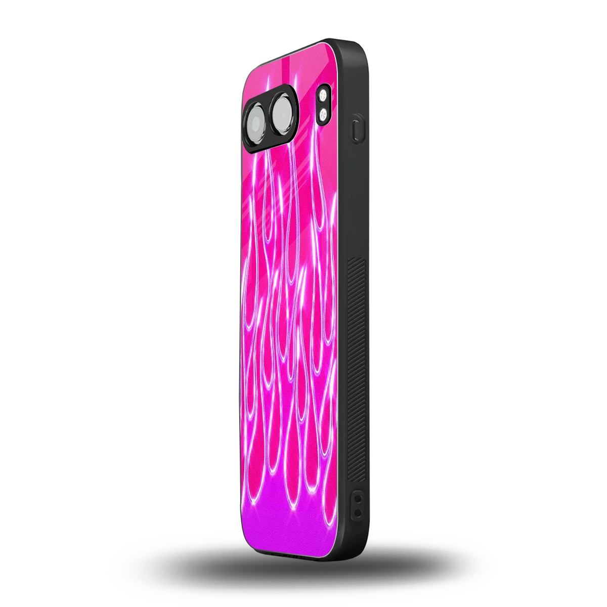 Flames Hot Pink oneplus nord 4 mobile cover | shockproof glass phone case