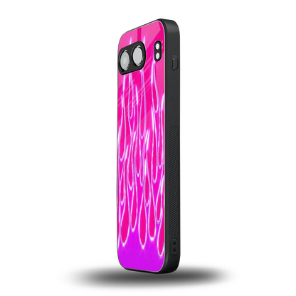Flames Hot Pink oneplus nord 4 mobile cover | shockproof glass phone case