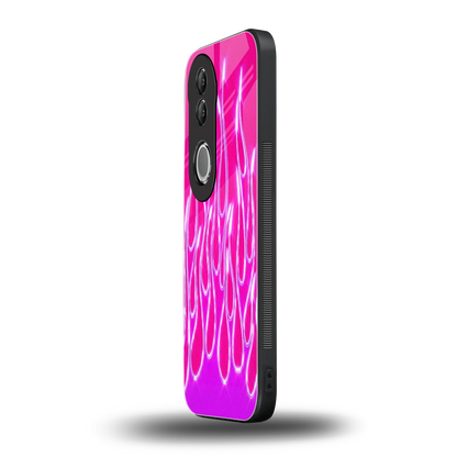 Flames Hot Pink vivo v50 mobile cover | shockproof glass phone case