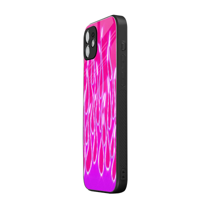 Flames Hot Pink iphone 11 mobile cover | shockproof glass phone case