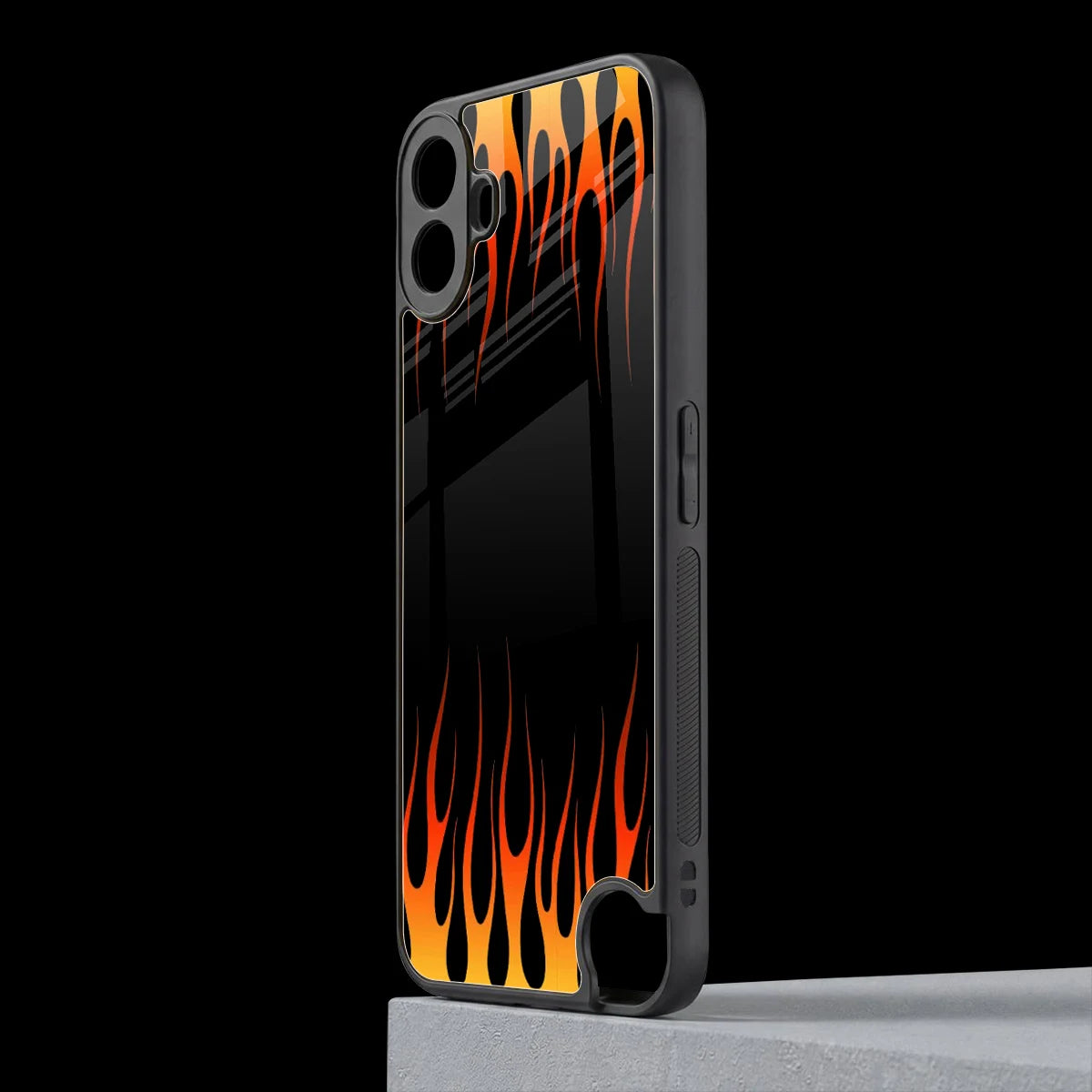 Flames Hot Red cmf nothing phone 1 mobile cover | shockproof glass phone case