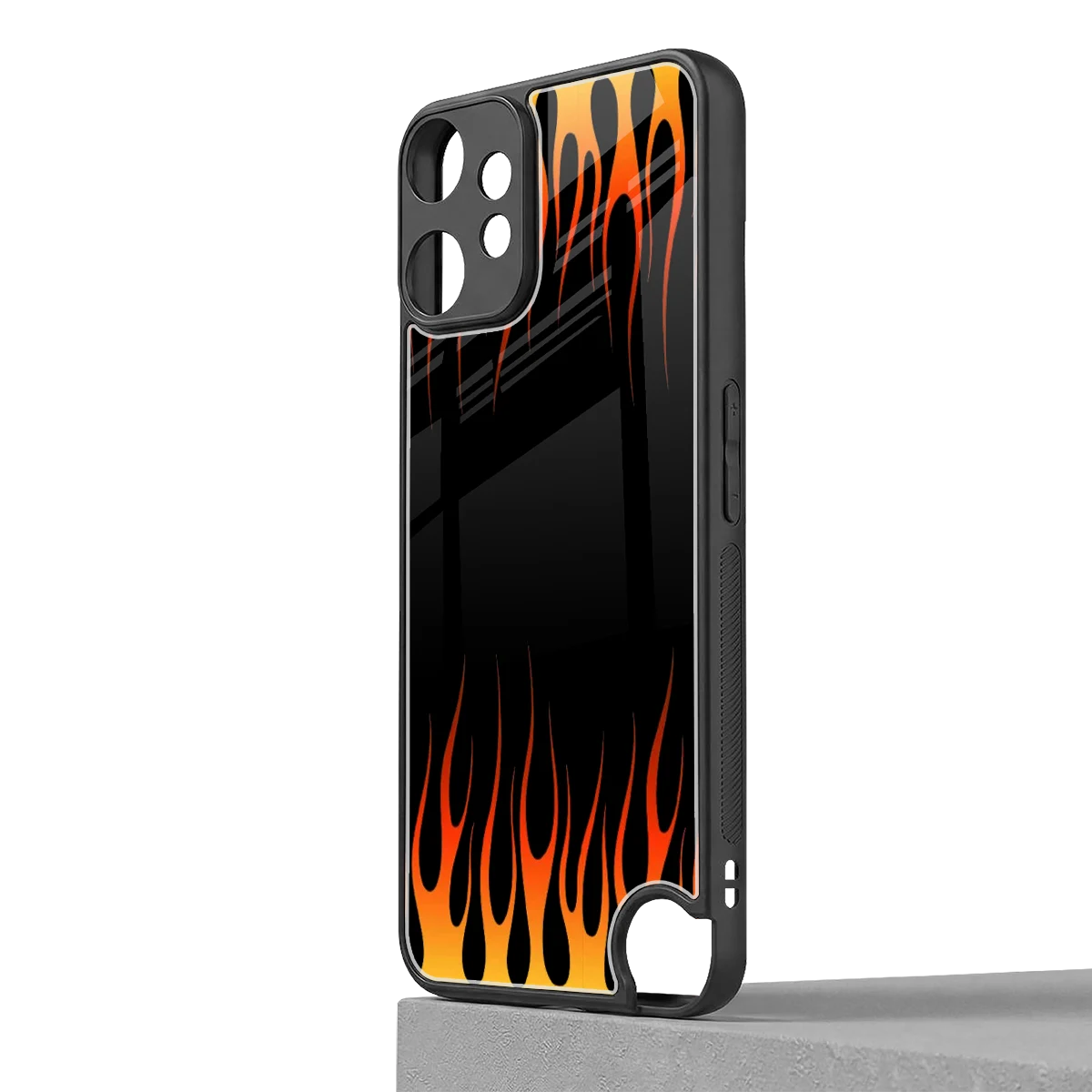 Flames Hot Red cmf nothing phone 2 pro mobile cover | shockproof glass phone case