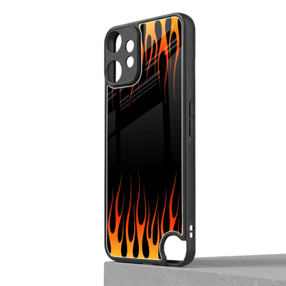 Flames Hot Red cmf nothing phone 2 pro mobile cover | shockproof glass phone case