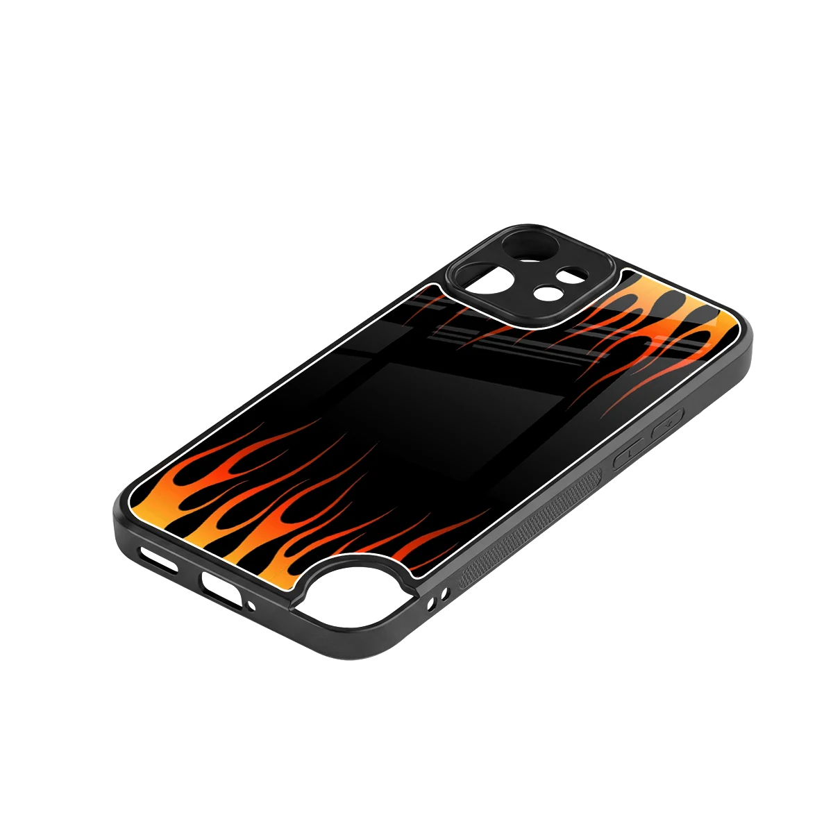 Flames Hot Red stylish phone case for cmf nothing phone 2 pro | glossy glass and slim fit