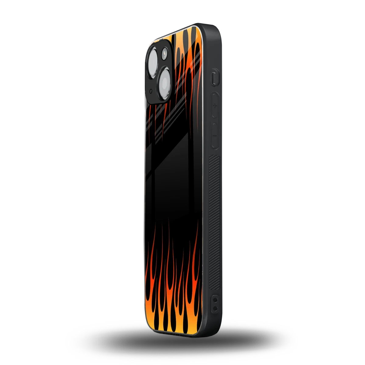 Flames Hot Red iphone 13 mini mobile cover | shockproof glass phone case