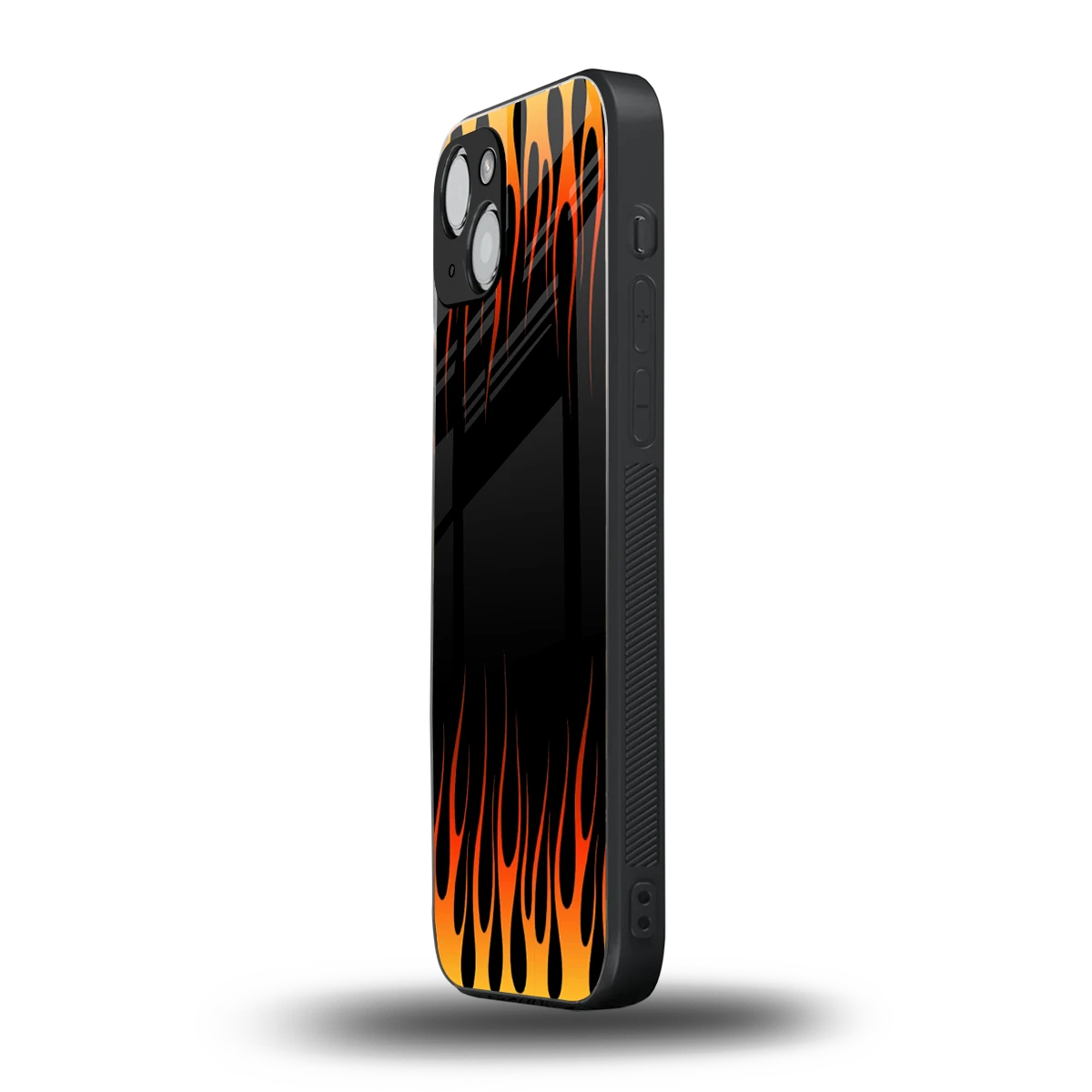 Flames Hot Red iphone 14 mobile cover | shockproof glass phone case