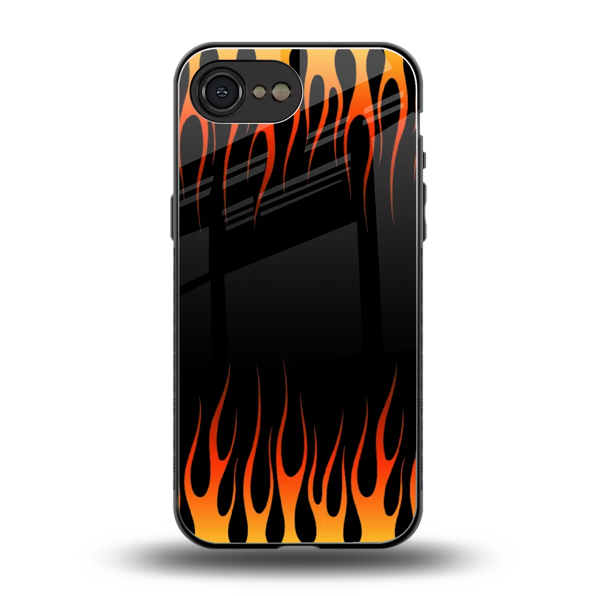 Flames Hot Red back phone cover | glass case for iphone 16e