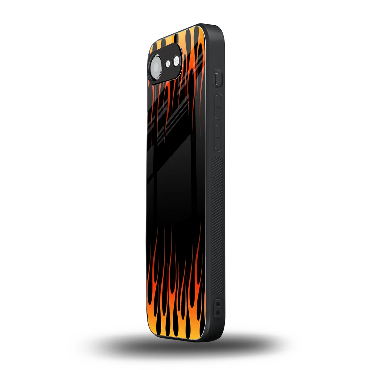 Flames Hot Red iphone 17e mobile cover | shockproof glass phone case