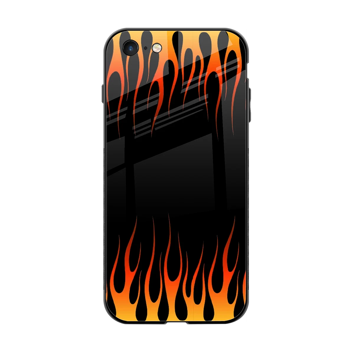 Flames Hot Red back phone cover | glass case for iphone 6