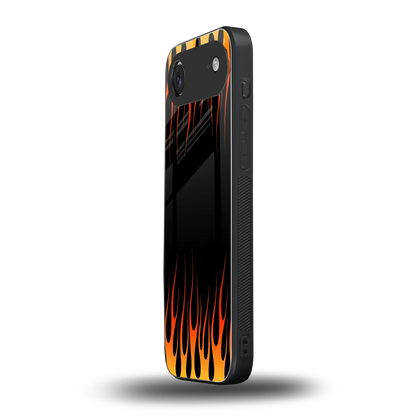 Flames Hot Red iphone air mobile cover | shockproof glass phone case