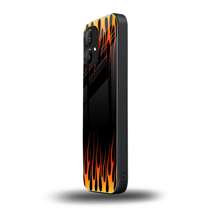 Flames Hot Red nothing phone 1 mobile cover | shockproof glass phone case