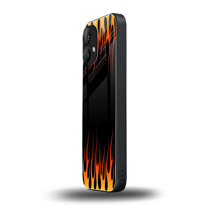 Flames Hot Red nothing phone 2 mobile cover | shockproof glass phone case