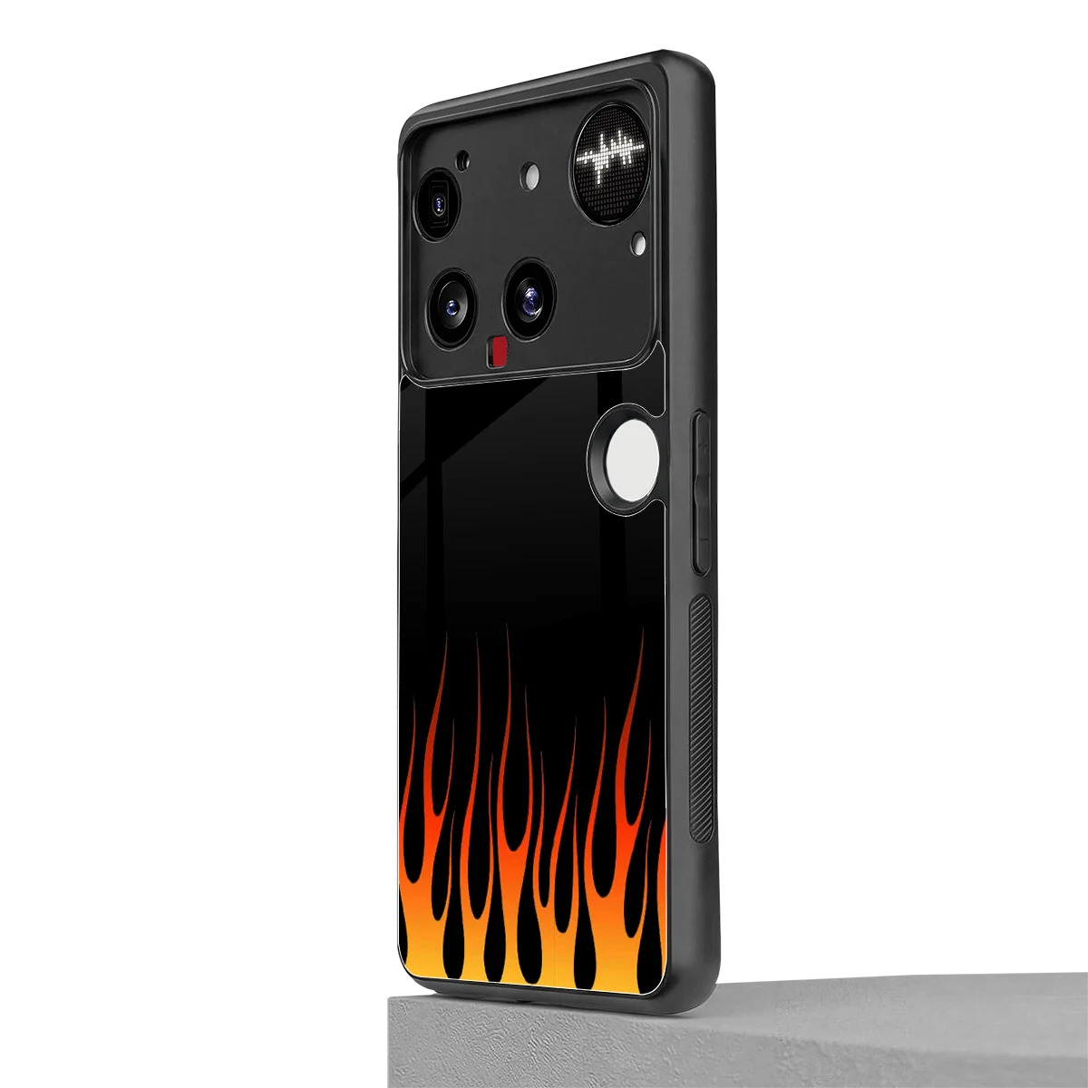 Flames Hot Red nothing phone 3 mobile cover | shockproof glass phone case