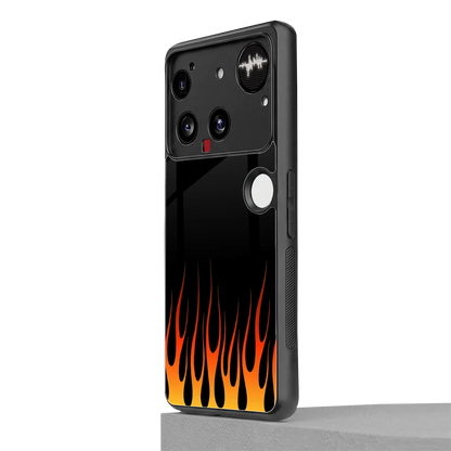 Flames Hot Red nothing phone 3 mobile cover | shockproof glass phone case