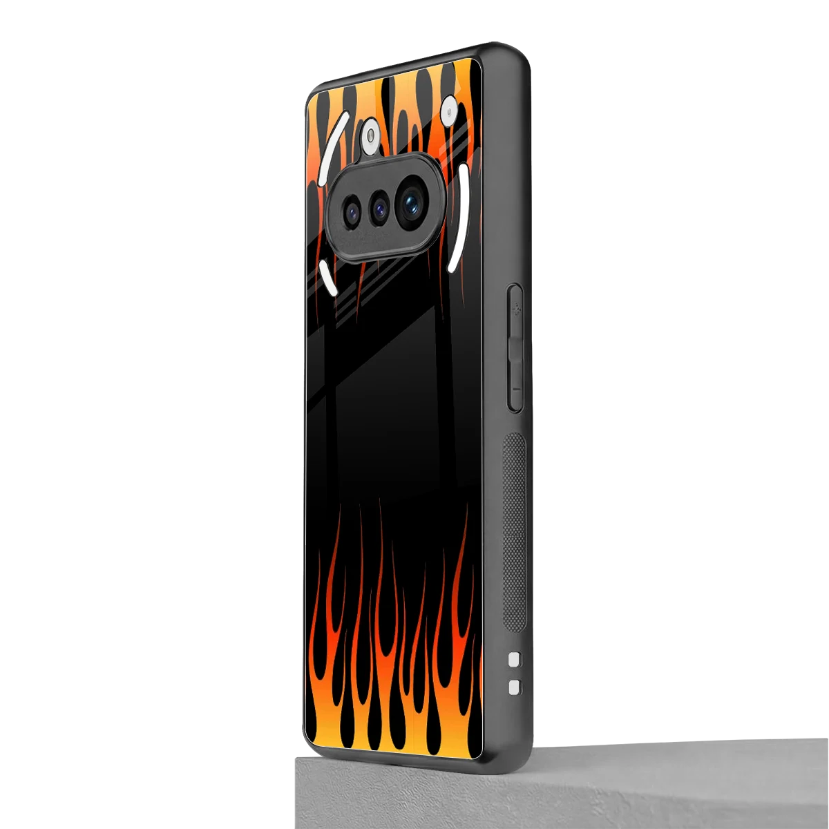 Flames Hot Red nothing phone 3a mobile cover | shockproof glass phone case
