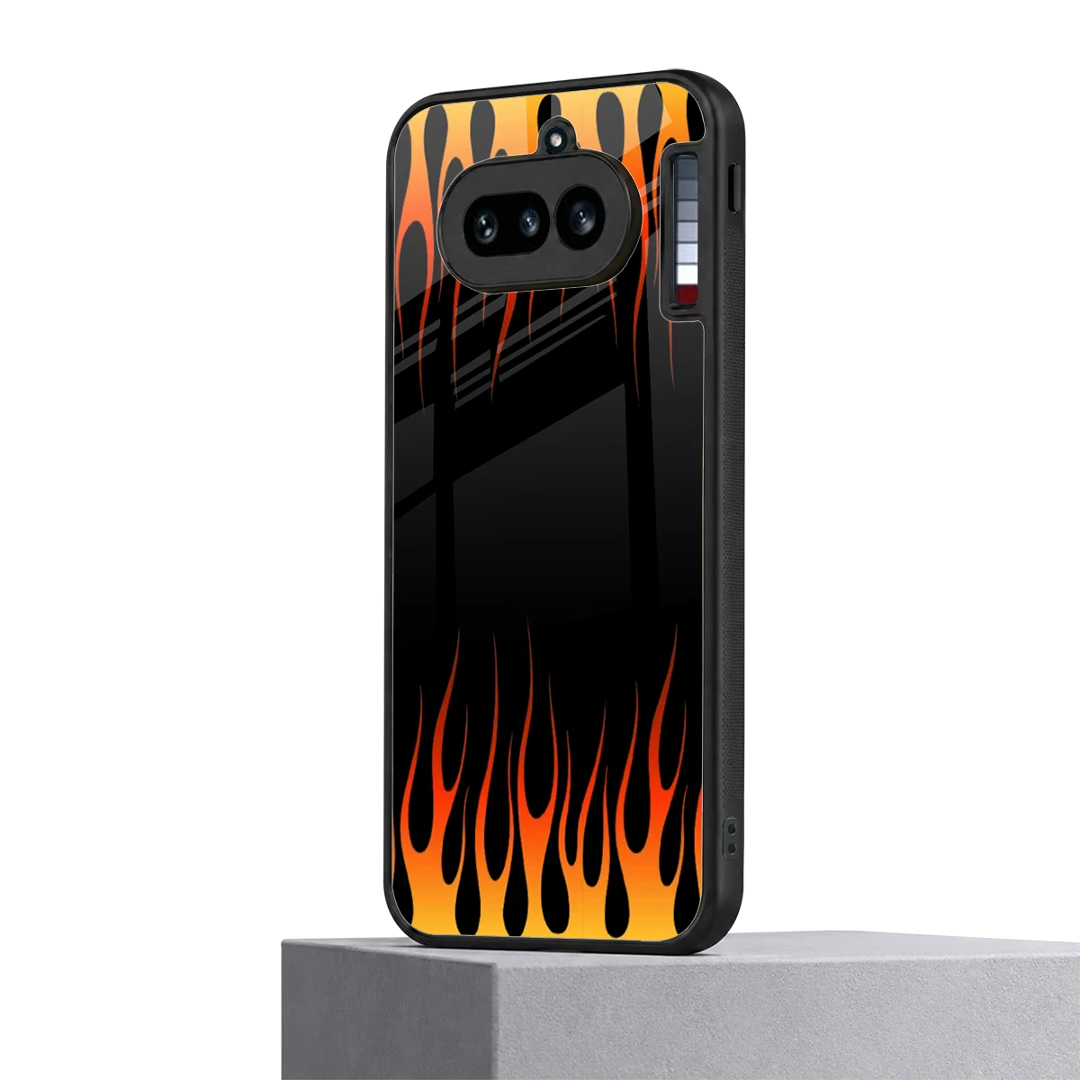 Flames Hot Red nothing phone 4a mobile cover | shockproof glass phone case