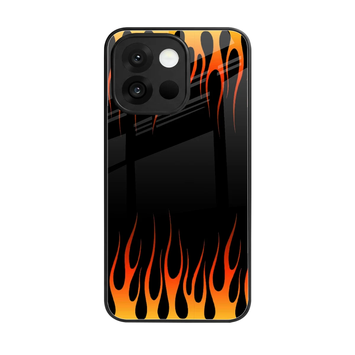 Flames Hot Red back phone cover | glass case for oneplus 13s