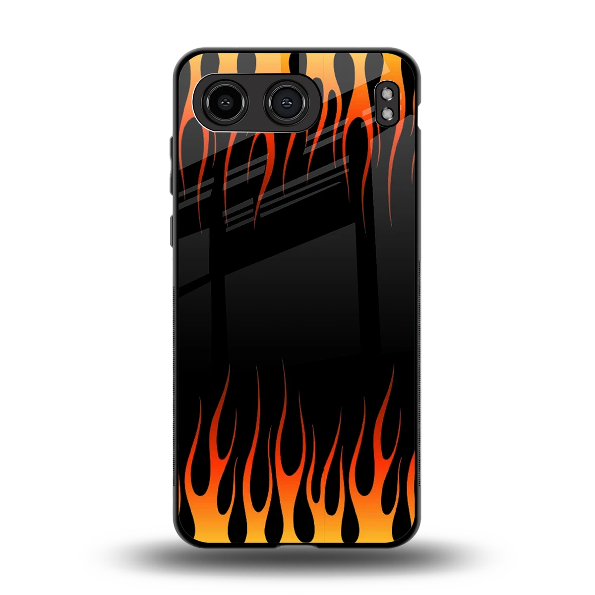 Flames Hot Red back phone cover | glass case for oneplus nord 4