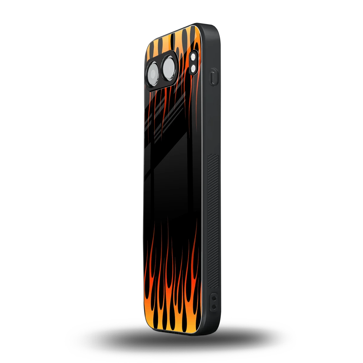 Flames Hot Red oneplus nord 4 mobile cover | shockproof glass phone case