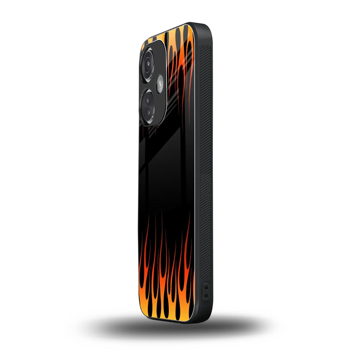 Flames Hot Red oneplus nord ce 3 mobile cover | shockproof glass phone case