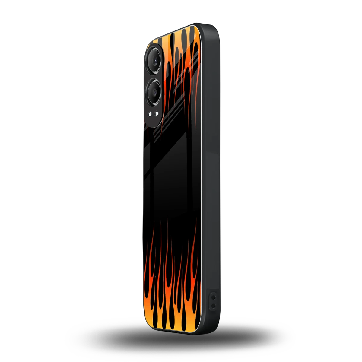 Flames Hot Red oneplus nord ce 4 lite mobile cover | shockproof glass phone case
