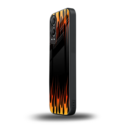 Flames Hot Red oneplus nord ce 4 lite mobile cover | shockproof glass phone case