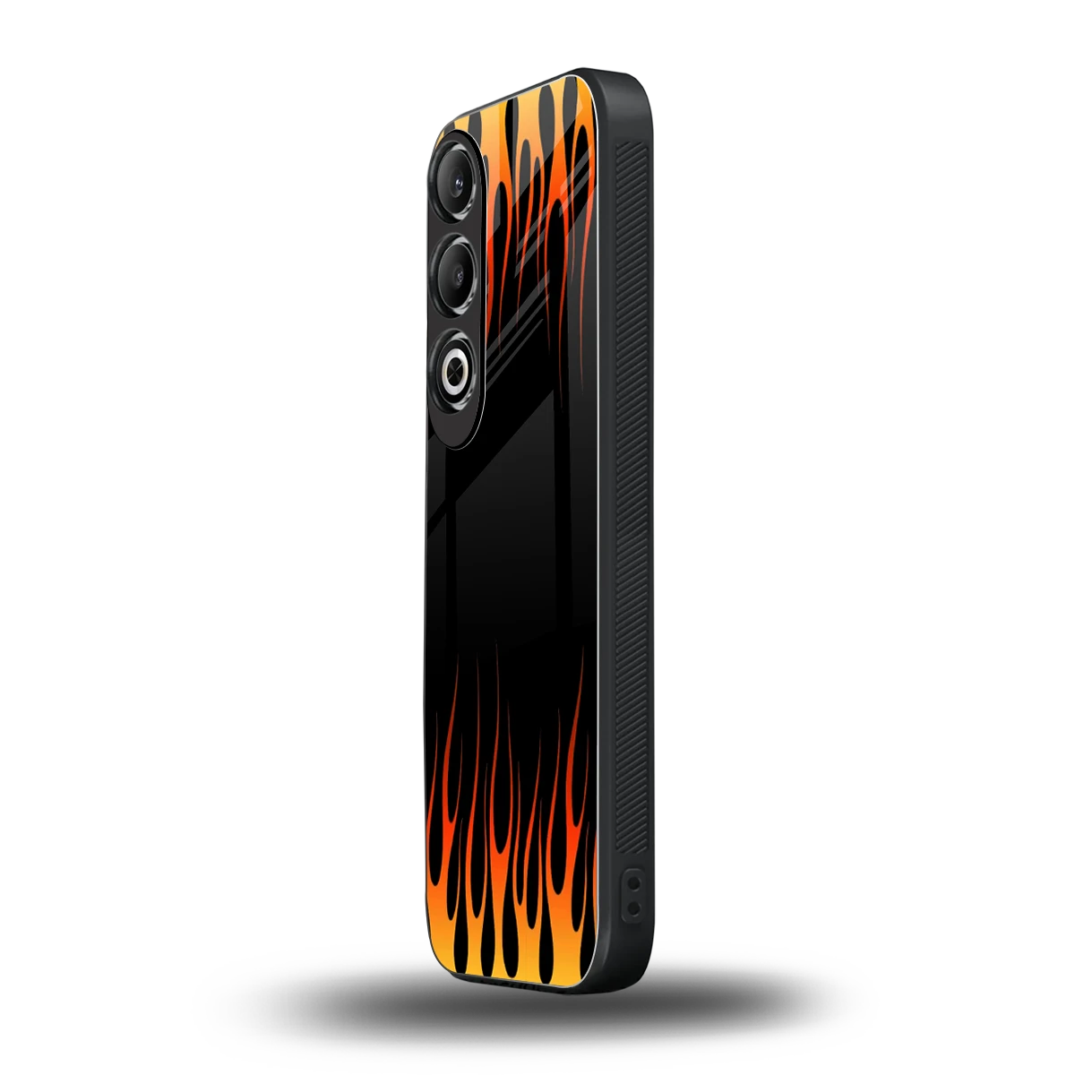 Flames Hot Red oneplus nord ce 4 mobile cover | shockproof glass phone case