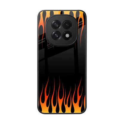 Flames Hot Red back phone cover | glass case for oppo f29 5g