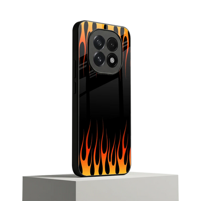 Flames Hot Red oppo f29 5g mobile cover | shockproof glass phone case
