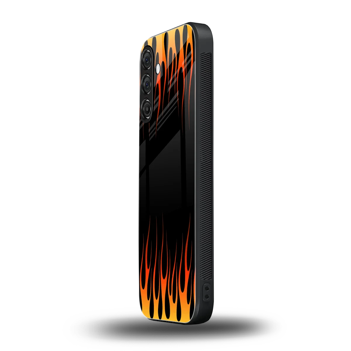 Flames Hot Red samsung galaxy a17 5g mobile cover | shockproof glass phone case