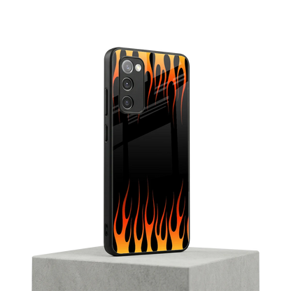 Flames Hot Red samsung galaxy s20 fe mobile cover | shockproof glass phone case