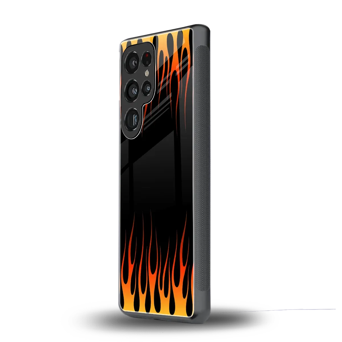 Flames Hot Red samsung galaxy s26 ultra mobile cover | shockproof glass phone case