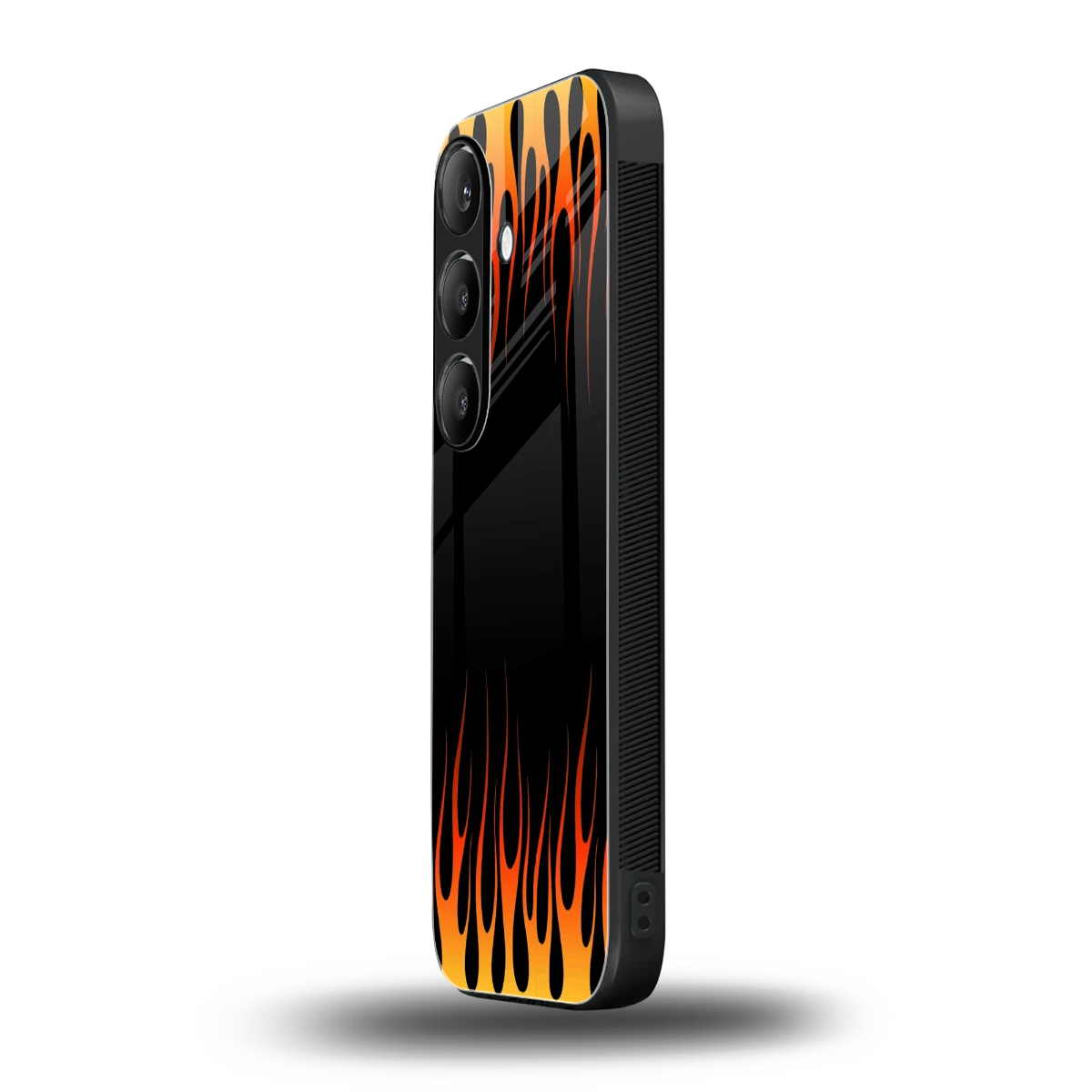Flames Hot Red samsung galaxy s24 mobile cover | shockproof glass phone case