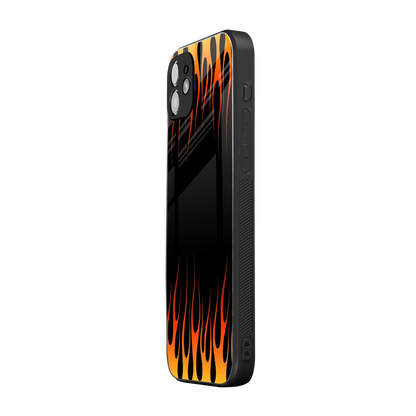 Flames Hot Red iphone 11 mobile cover | shockproof glass phone case