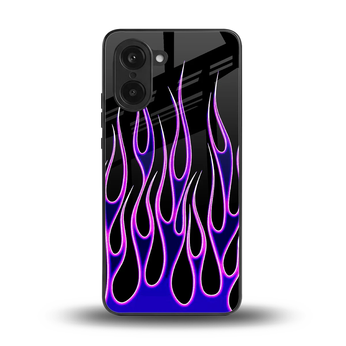 Flames Purple Inferno back phone cover | glass case for oneplus nord ce5 5g