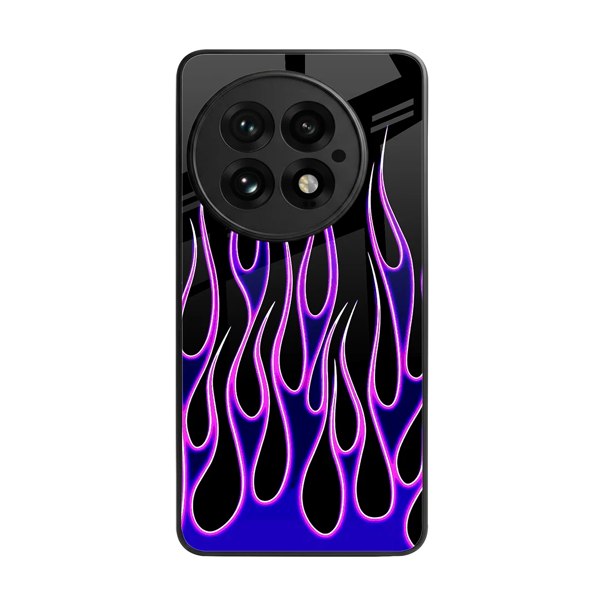 Flames Purple Inferno back phone cover | glass case for oneplus 13