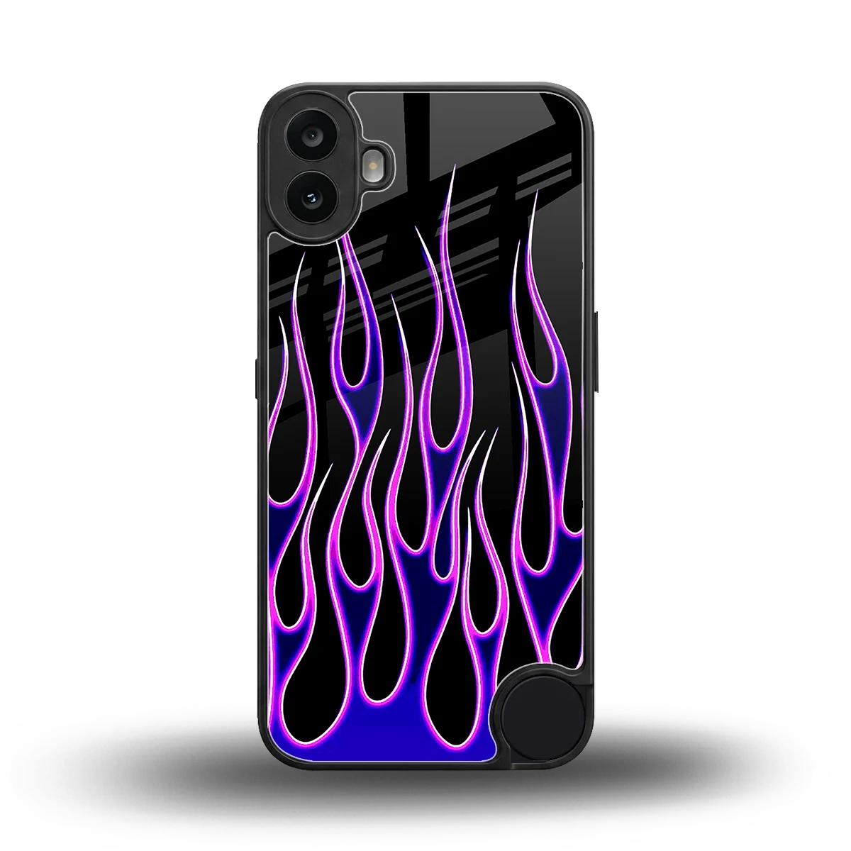 Flames Purple Inferno back phone cover | glass case for cmf nothing phone 1