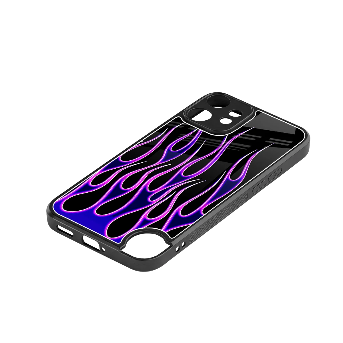 Flames Purple Inferno stylish phone case for cmf nothing phone 2 pro | glossy glass and slim fit